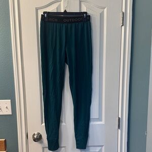 Outdoor Research Dark Teal mid weight wool base layer Pants